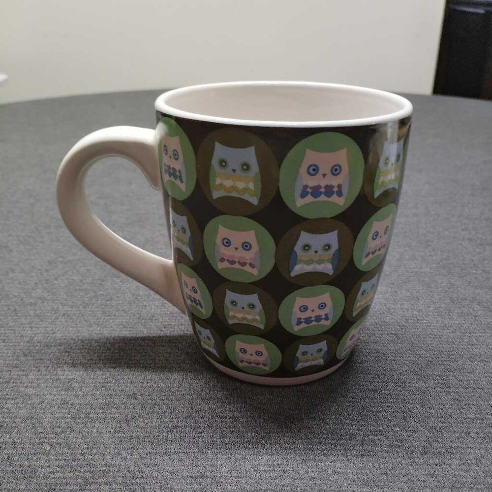 Debra Valencia Blue Harbor Owl Coffee Mug 2012 Handwash Microwave Safe